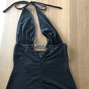 Halter tie neck top